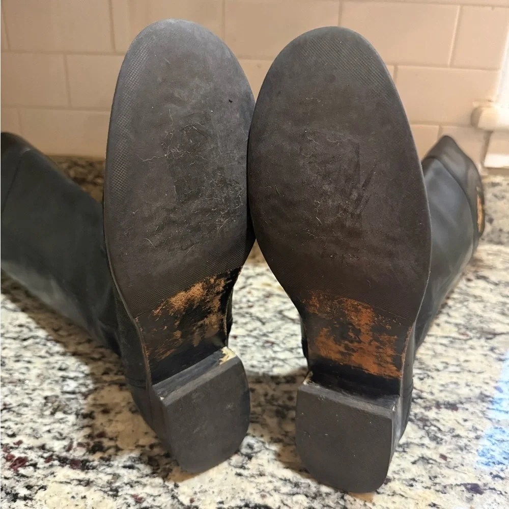Tory Burch Kiernan Black Riding Boots 10M